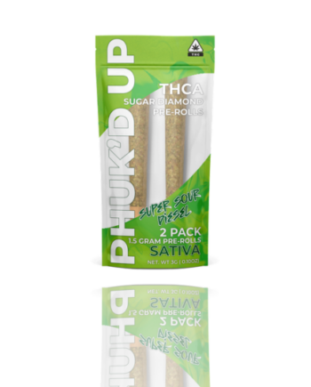 Phuk’D Up THCA Sugar Diamond Pre-Rolls – 2-Pack (1.5g Each)